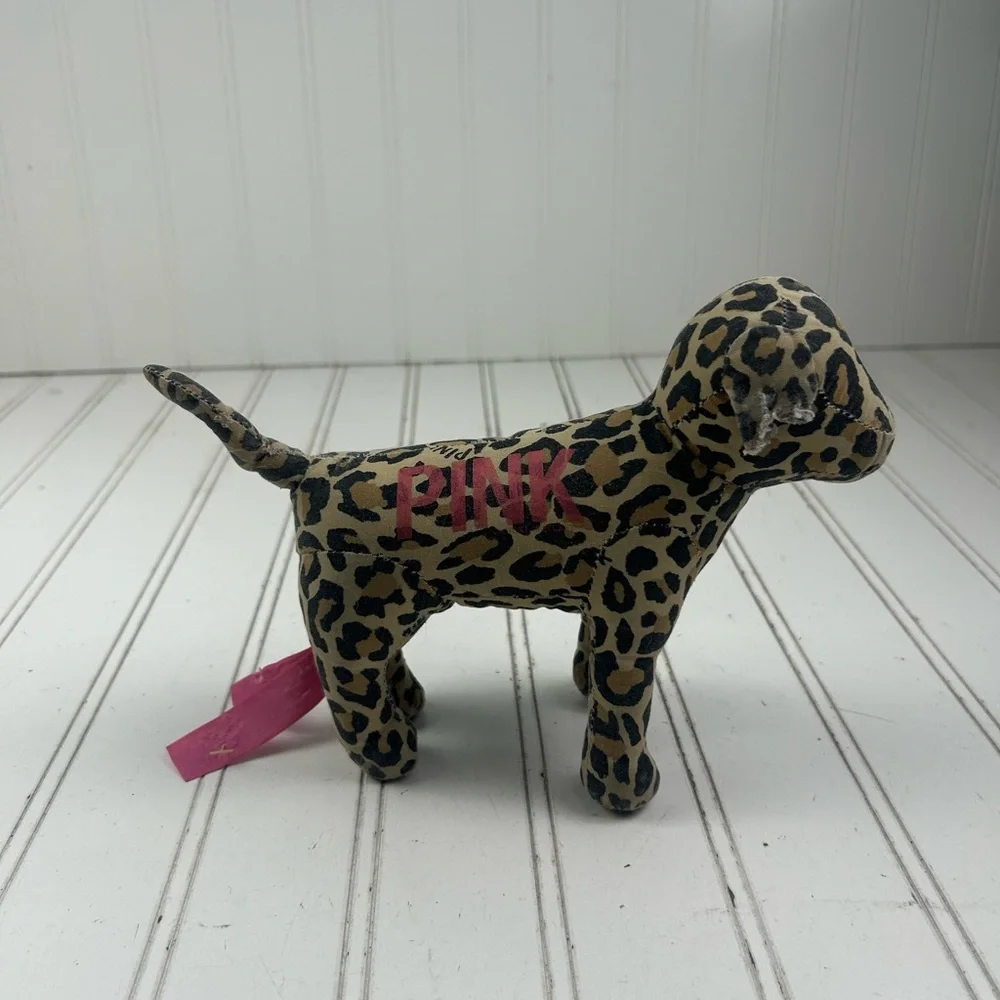 Victoria Secret Y2K Vintage Leopard Print 'WILD' Plush Dog Stuffed Animal